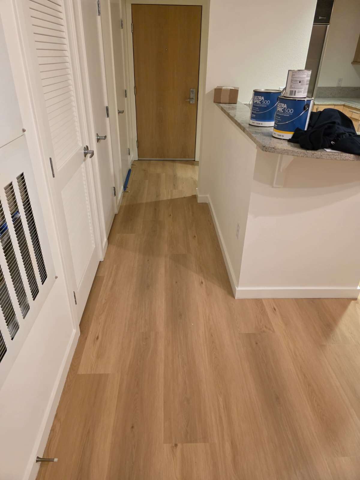 After waterproof hardwood installation, Walnut Creek CA