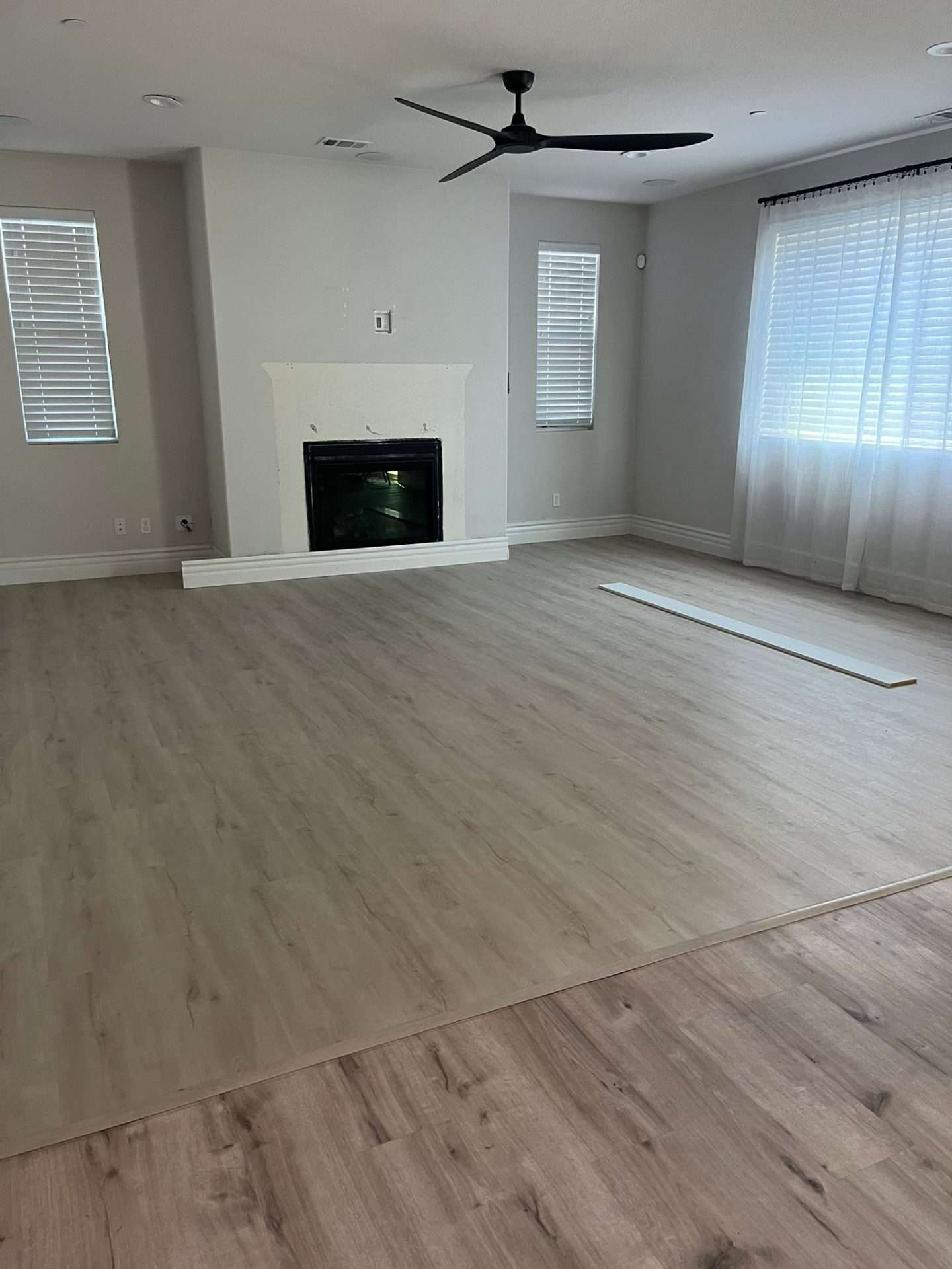After laminate installation, Tracy CA