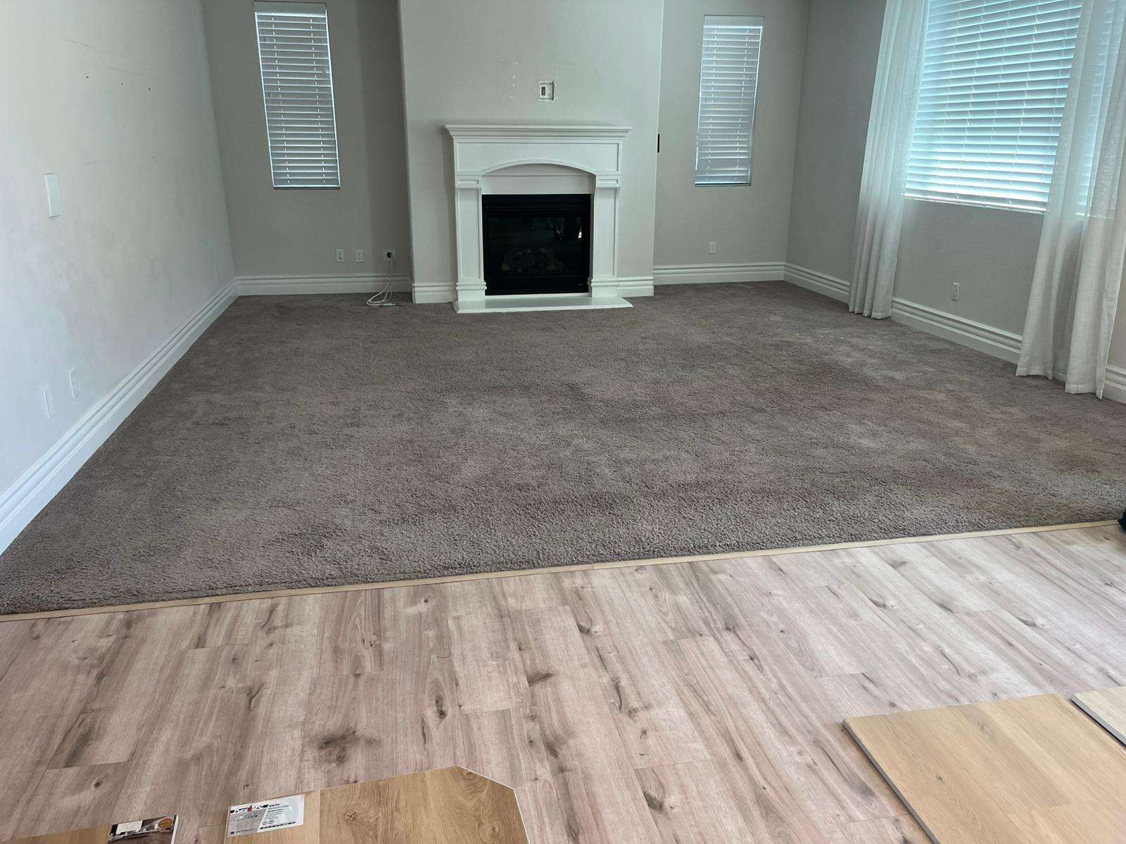 Before laminate installation, Tracy CA